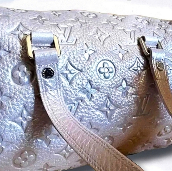 NWT Louis Vuitton 2008 Limited Edition Peach Monogram Iridescent Shimmer Satchel - Picture 3 of 10